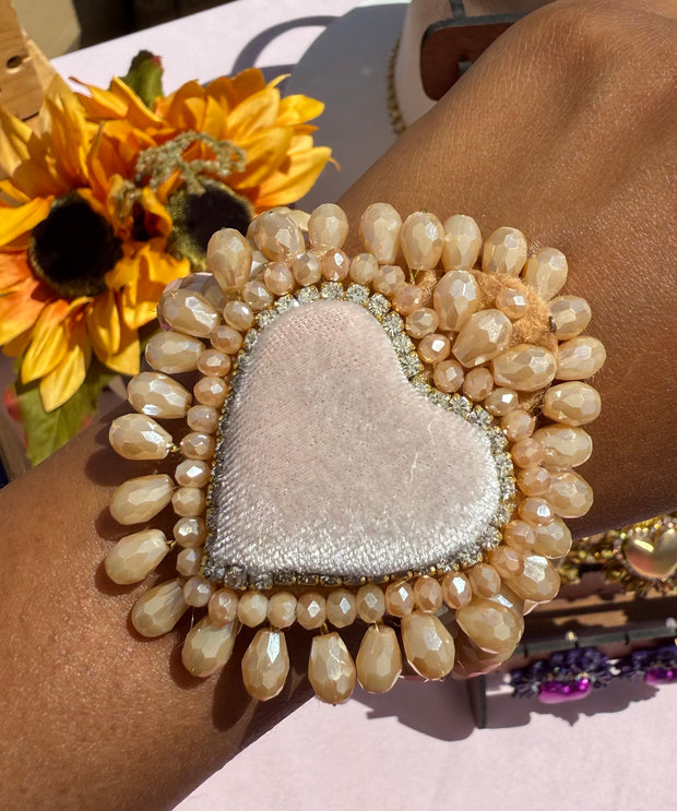 sacred heart bracelet nude