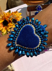 sacred heart bracelet Blue
