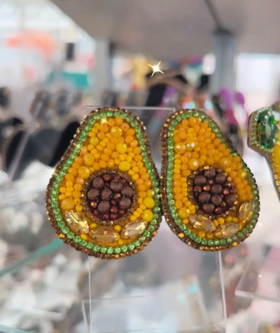 Avocado Bling Earring