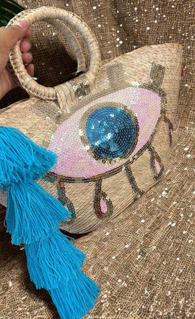 Turquoise Evil eye Bag