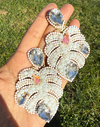 Bling Monstera Earrings